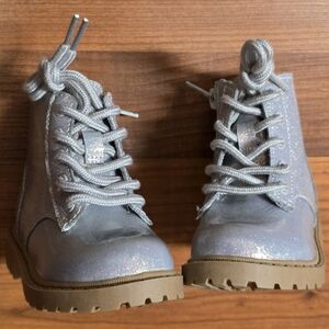 NWOT Old Navy Kids Glittery Gray Boots